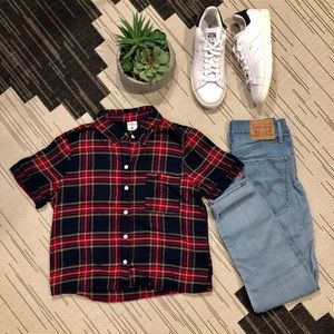 HOLLISTER | FLANNEL CROP TOP